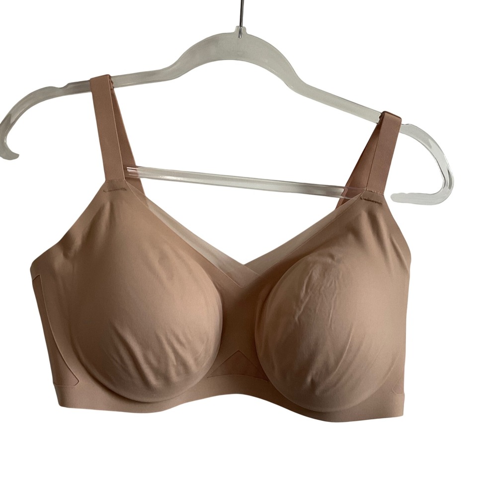 Honeylove Crossover Wireless Padded bra in Sand - Size 1X 40 C/D